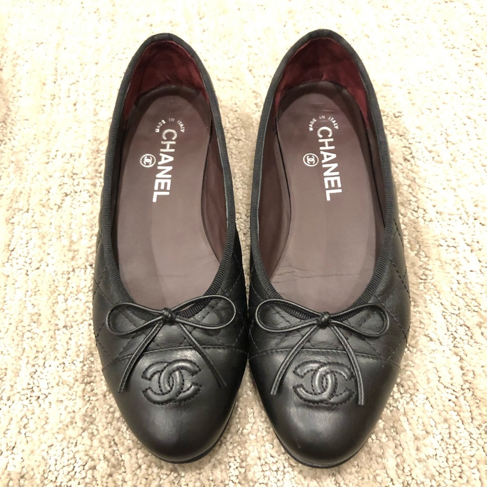Chanel ballerinas aged calfskin